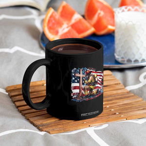 Fireman American Flag Coffee Mug Firefighter Christian Cross Bible TS14 Print Your Wear