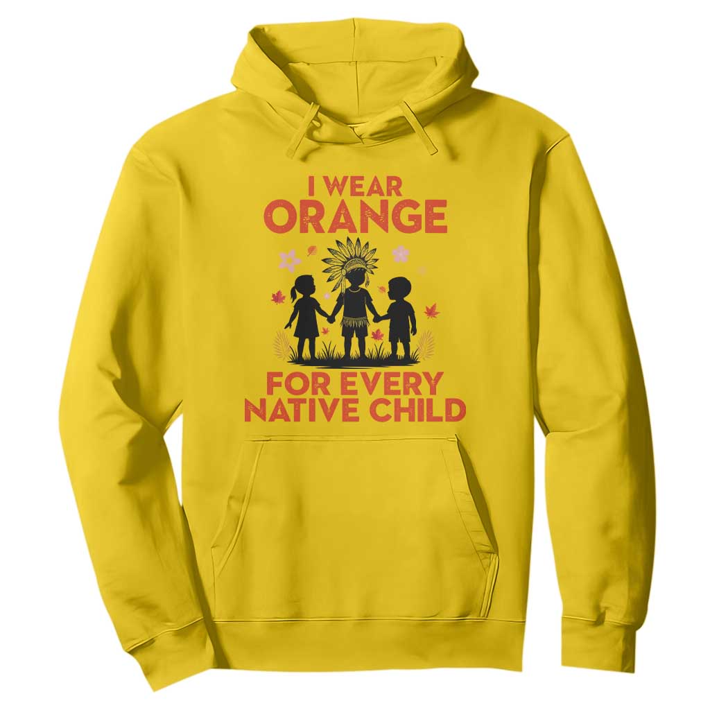 Native American Child Orange Shirt Day Hoodie I Wear Orange For Every Native Child TS14 Daisy Print Your Wear