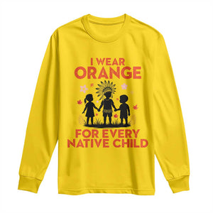 Native American Child Orange Shirt Day Long Sleeve Shirt I Wear Orange For Every Native Child TS14 Daisy Print Your Wear