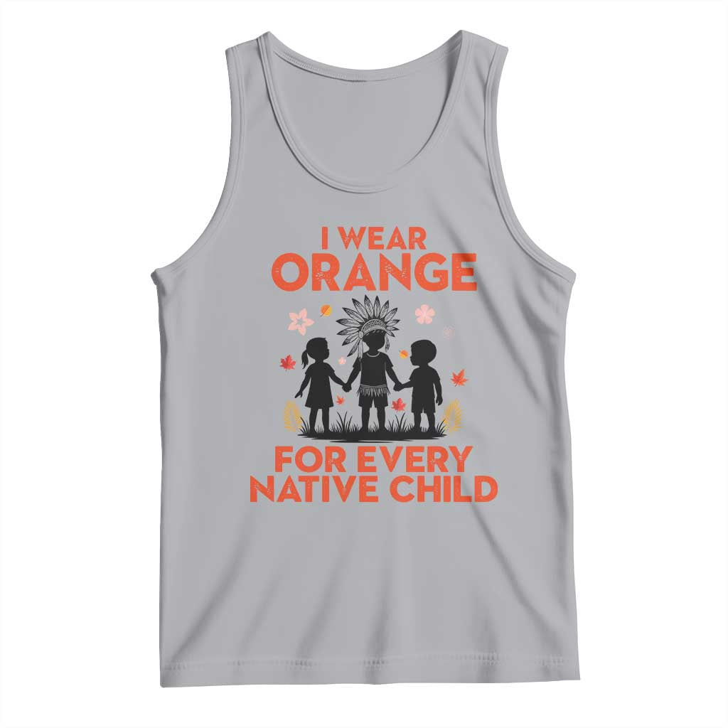 Native American Child Orange Shirt Day Tank Top I Wear Orange For Every Native Child TS14 Athletic Heather Print Your Wear