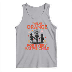 Native American Child Orange Shirt Day Tank Top I Wear Orange For Every Native Child TS14 Athletic Heather Print Your Wear
