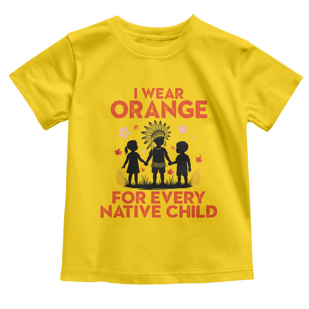 Native American Child Orange Shirt Day Toddler T Shirt I Wear Orange For Every Native Child TS14 Daisy Print Your Wear