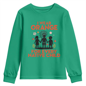 Native American Child Orange Shirt Day Youth Sweatshirt I Wear Orange For Every Native Child TS14 Irish Green Print Your Wear