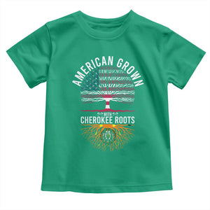 Native American Flag Toddler T Shirt American Grown With Cherokee Roots TS14 Irish Green Print Your Wear