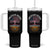Native American Flag Tumbler With Handle American Grown With Cherokee Roots TS14 One Size: 40 oz Black Print Your Wear