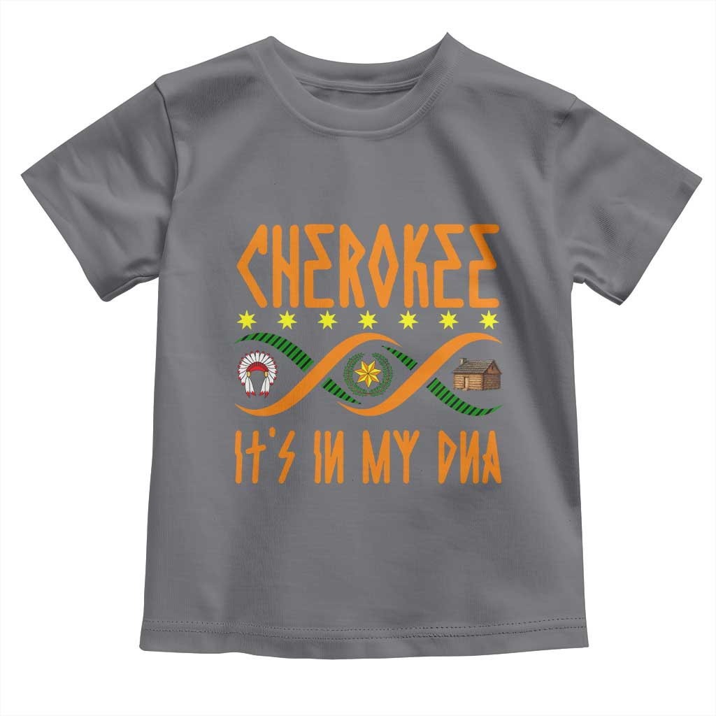 Cherokee Native American DNA Pride Toddler T Shirt It Is In My DNA TS14 Charcoal Print Your Wear