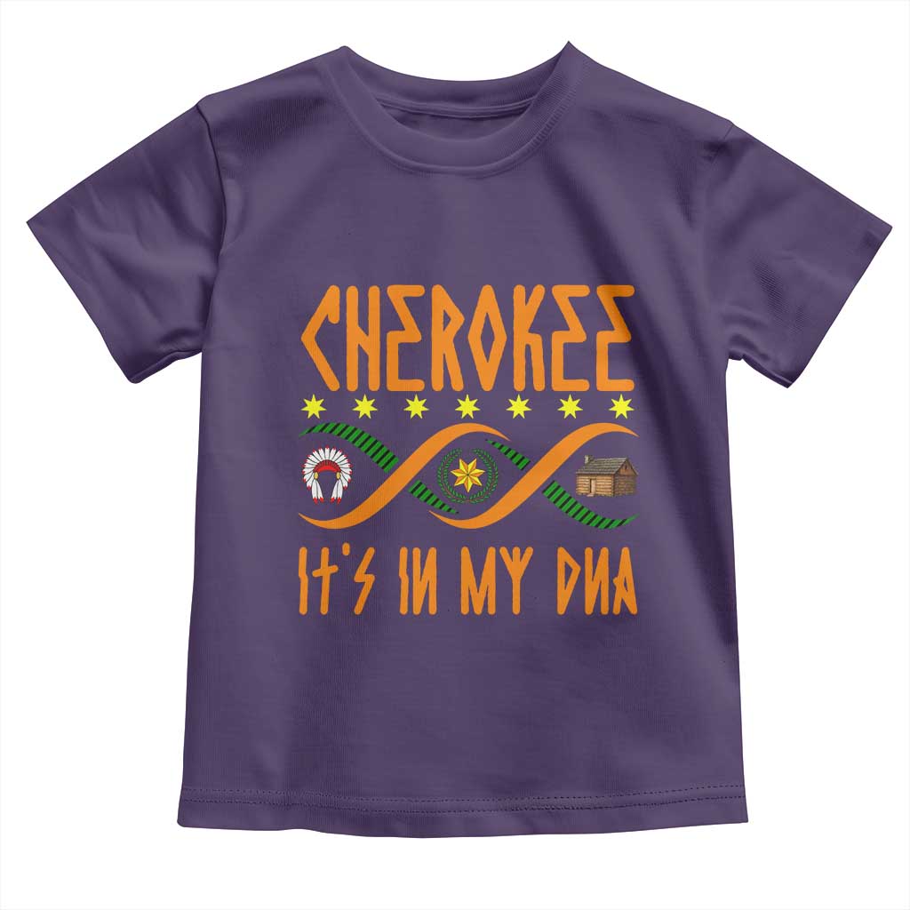 Cherokee Native American DNA Pride Toddler T Shirt It Is In My DNA TS14 Purple Print Your Wear