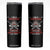 Native American Cherokee Skinny Tumbler I Am A Cherokee A Fire In My Soul And A Mouth I Can't Control TS14 Black Print Your Wear