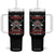Native American Cherokee Tumbler With Handle I Am A Cherokee A Fire In My Soul And A Mouth I Can't Control TS14 One Size: 40 oz Black Print Your Wear