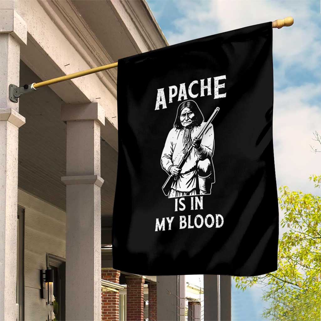 Native American Garden Flag Apache Is In My Blood TS14 Print Your Wear