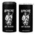 Native American 4 in 1 Can Cooler Tumbler Apache Is In My Blood TS14 One Size: 16 oz Black Print Your Wear