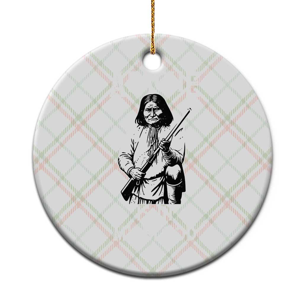 Native American Ceramic Ornament Apache Is In My Blood TS14 1pc Christmas Plaid Print Your Wear
