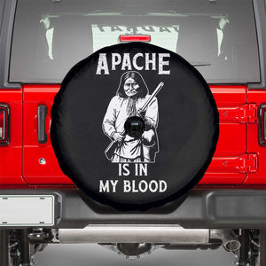 Native American Spare Tire Cover Apache Is In My Blood TS14 Black Print Your Wear