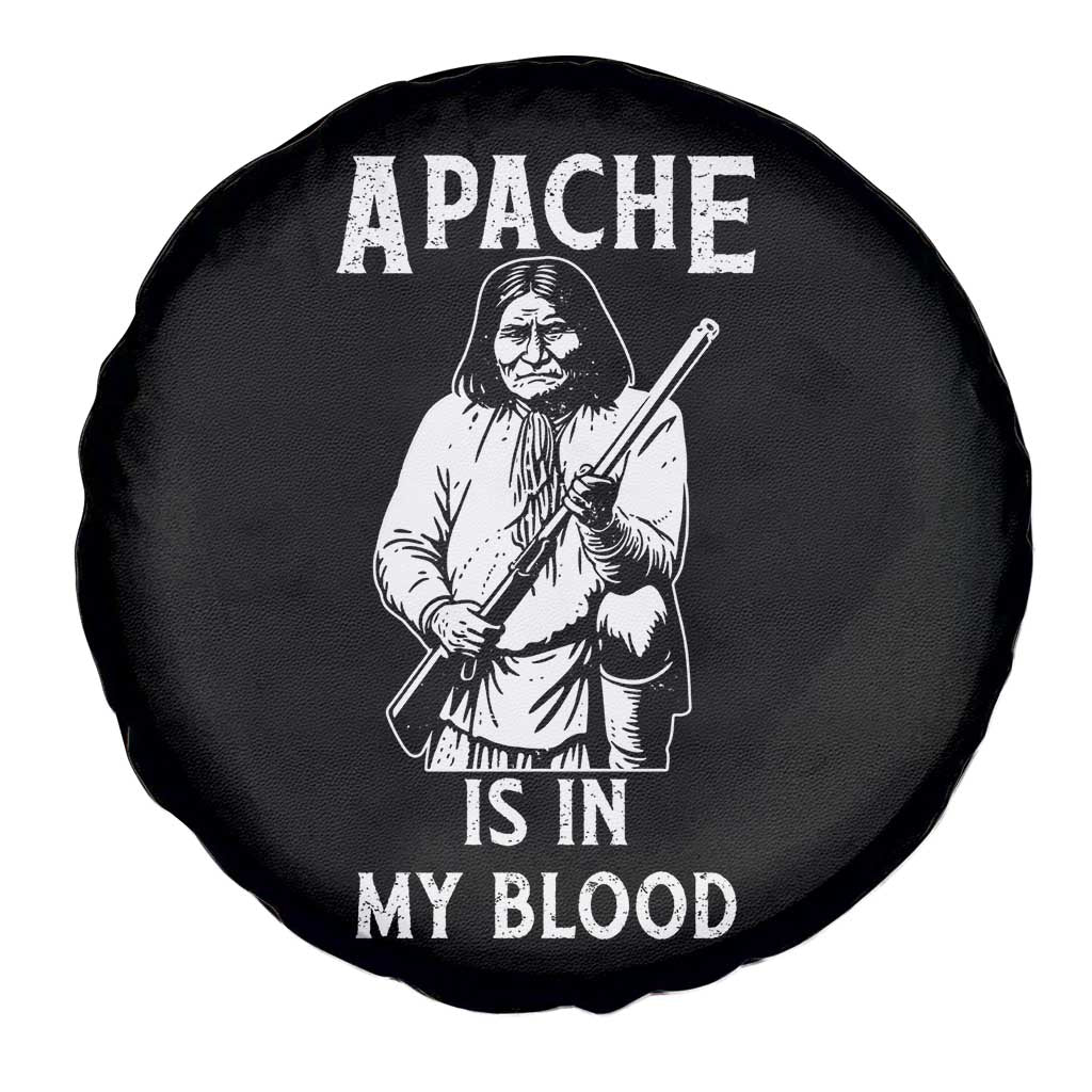 Native American Spare Tire Cover Apache Is In My Blood TS14 Print Your Wear