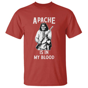 Native American T Shirt Apache Is In My Blood TS14 Red Print Your Wear