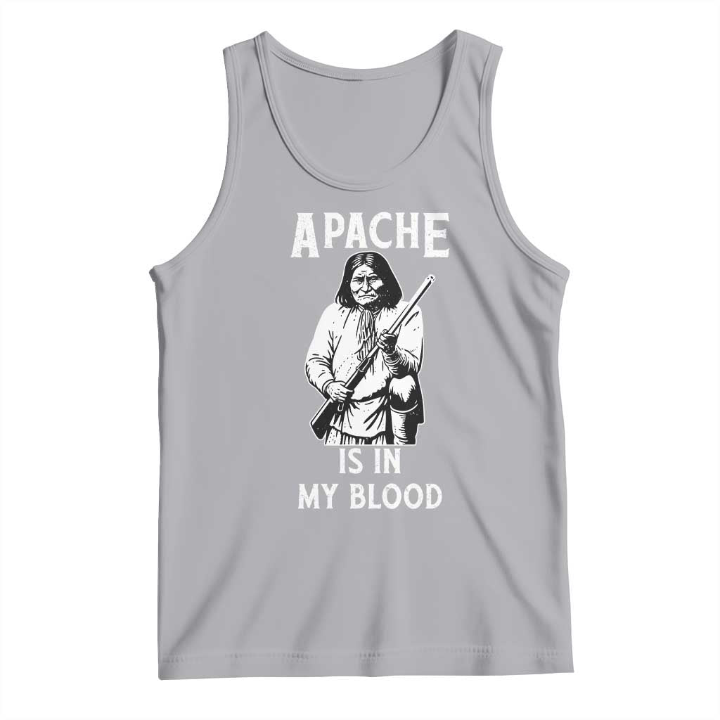 Native American Tank Top Apache Is In My Blood TS14 Athletic Heather Print Your Wear