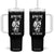 Native American Tumbler With Handle Apache Is In My Blood TS14 One Size: 40 oz Black Print Your Wear