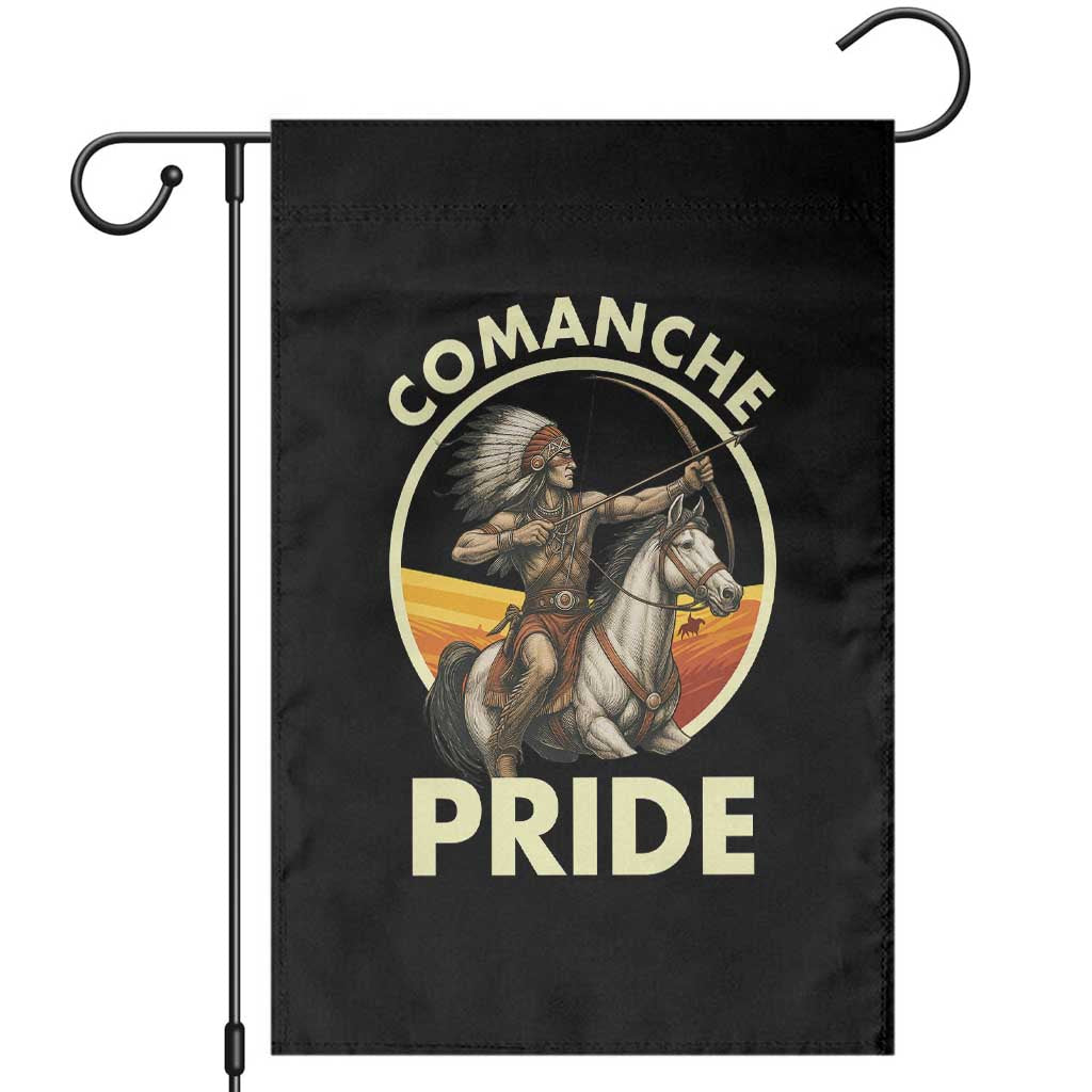 Native American Comanche Pride Indigenous People Day Garden Flag TS14 Black Print Your Wear