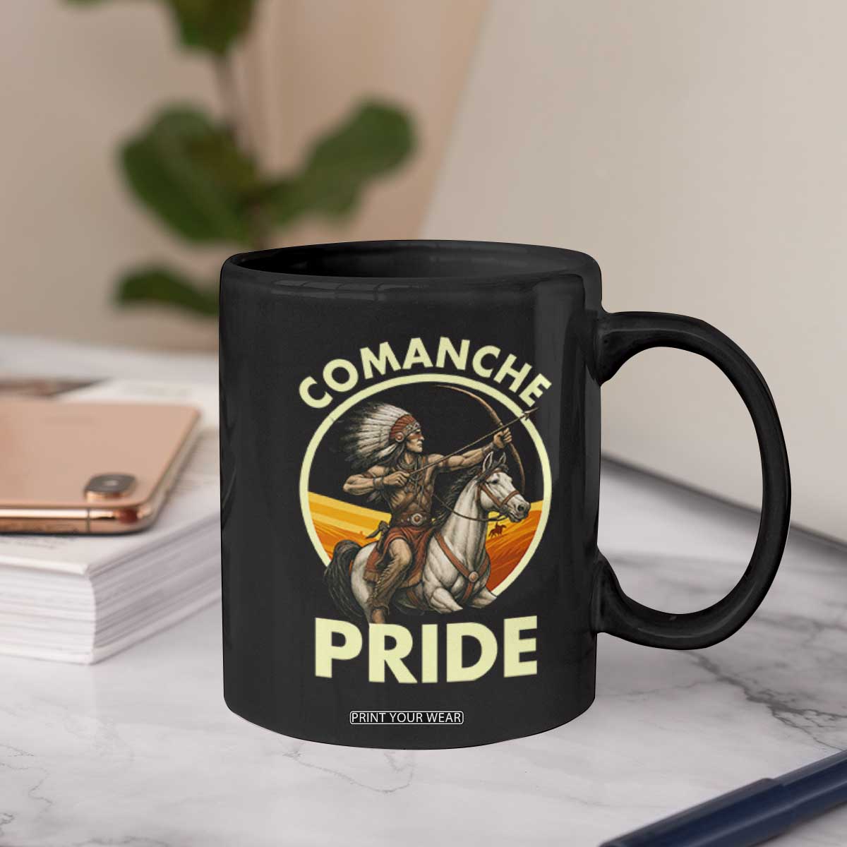 Native American Comanche Pride Indigenous People Day Coffee Mug TS14 Print Your Wear