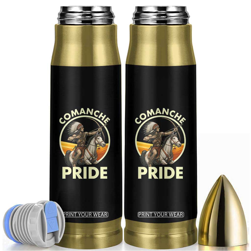 Native American Comanche Pride Indigenous People Day Bullet Tumbler TS14 Black Print Your Wear