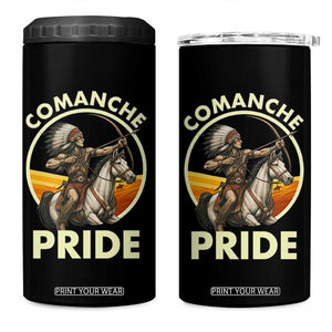 Native American Comanche Pride Indigenous People Day 4 in 1 Can Cooler Tumbler TS14 One Size: 16 oz Black Print Your Wear