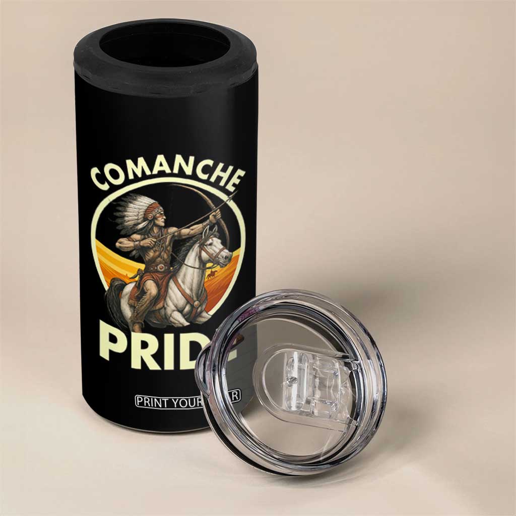 Native American Comanche Pride Indigenous People Day 4 in 1 Can Cooler Tumbler TS14 Print Your Wear