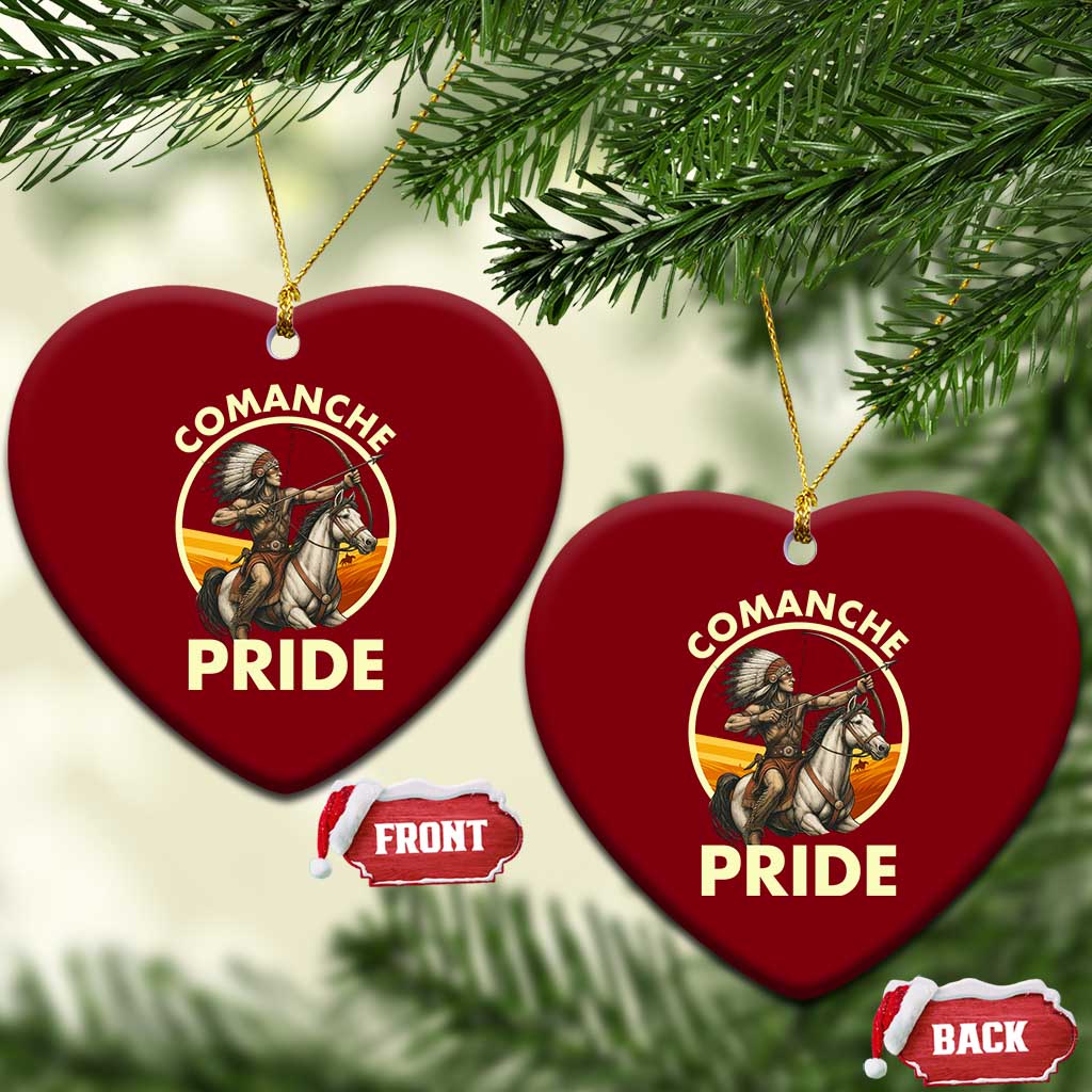 Native American Comanche Pride Indigenous People Day Ceramic Ornament TS14 Print Your Wear