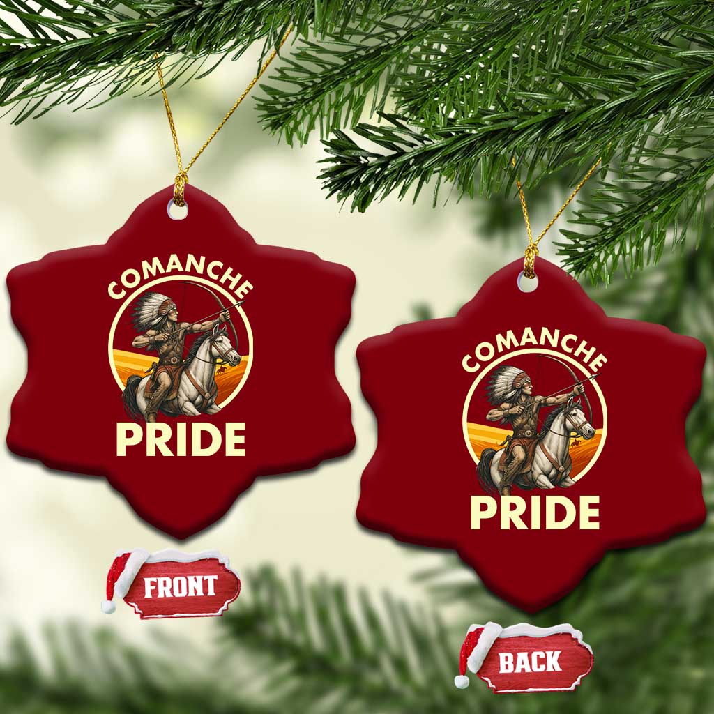 Native American Comanche Pride Indigenous People Day Ceramic Ornament TS14 Print Your Wear