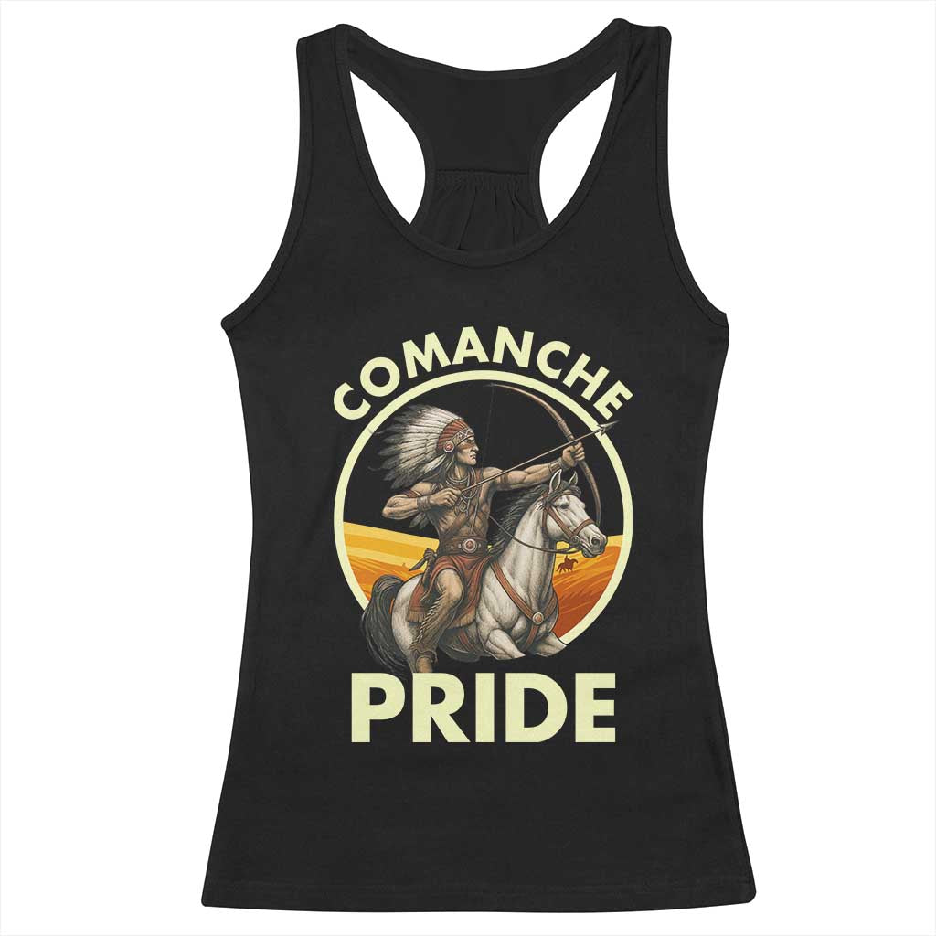 Native American Comanche Pride Indigenous People Day Racerback Tank Top TS14 Black Print Your Wear