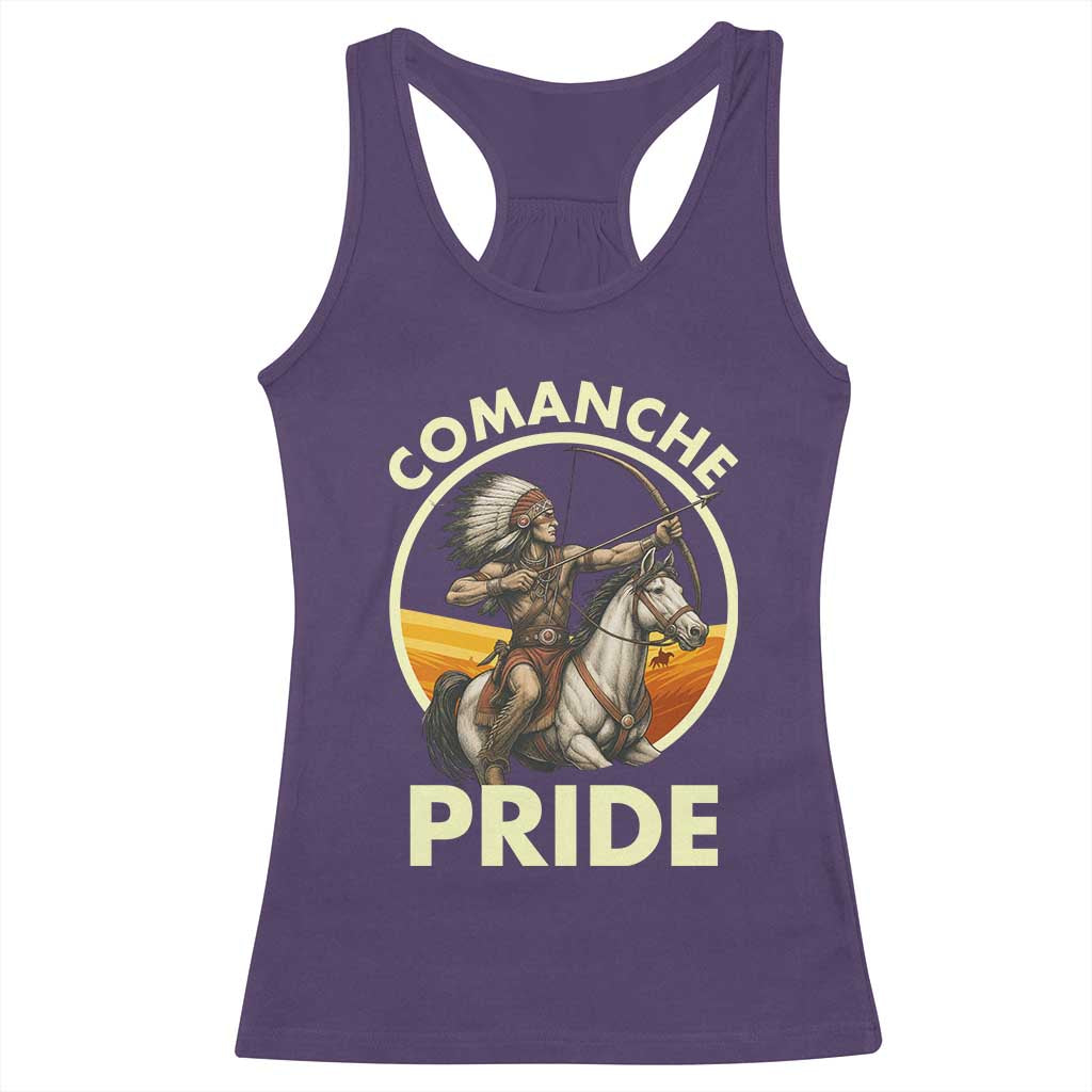 Native American Comanche Pride Indigenous People Day Racerback Tank Top TS14 Purple Print Your Wear