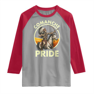 Native American Comanche Pride Indigenous People Day Raglan Shirt TS14 Sport Gray Red Print Your Wear