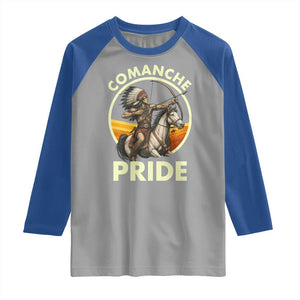 Native American Comanche Pride Indigenous People Day Raglan Shirt TS14 Sport Gray Royal Print Your Wear
