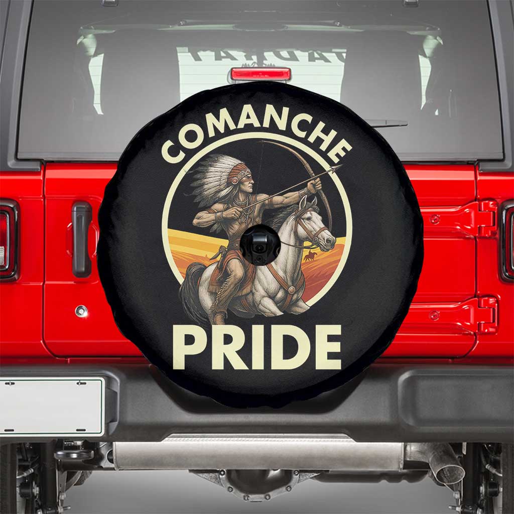 Native American Comanche Pride Indigenous People Day Spare Tire Cover TS14 Black Print Your Wear