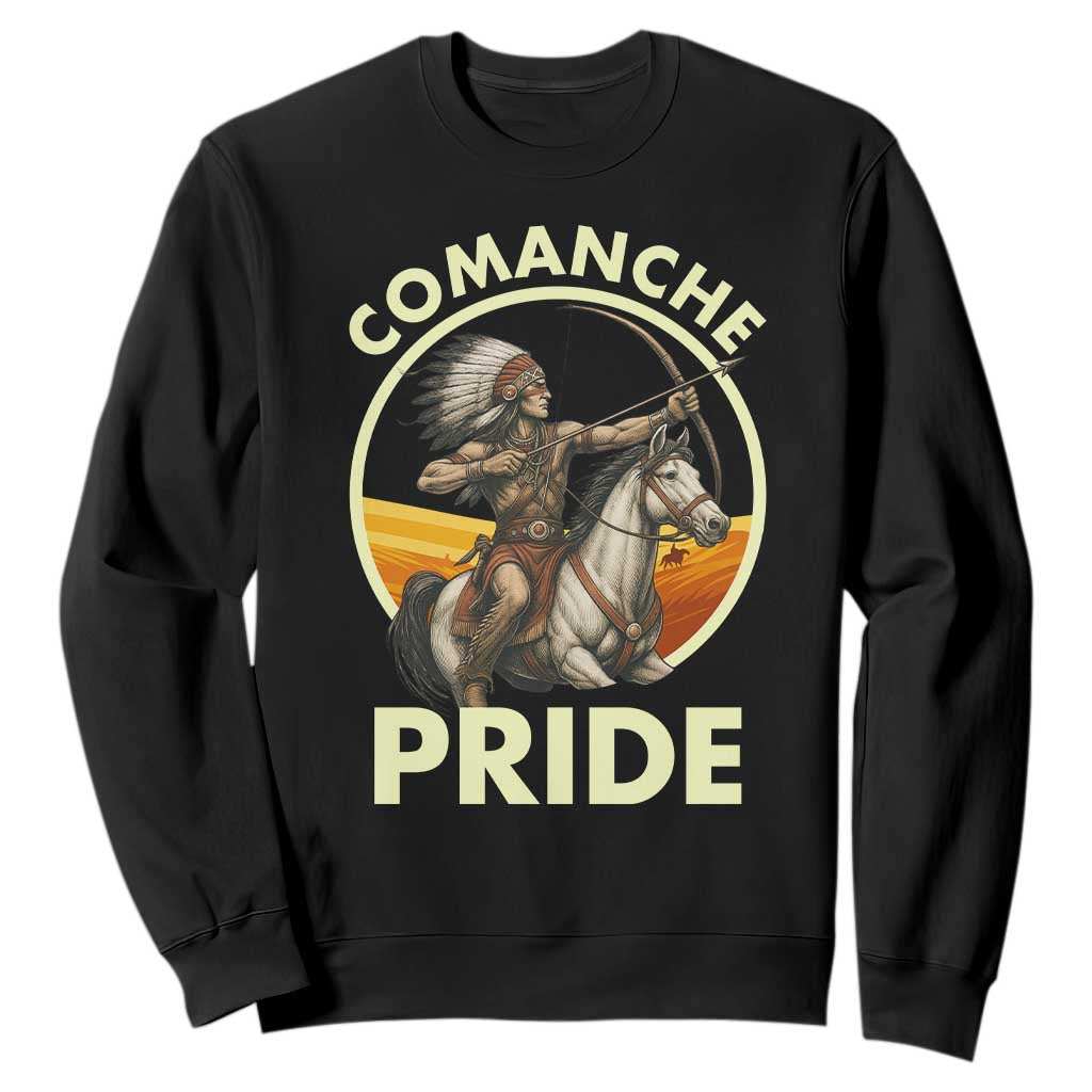 Native American Comanche Pride Indigenous People Day Sweatshirt TS14 Black Print Your Wear