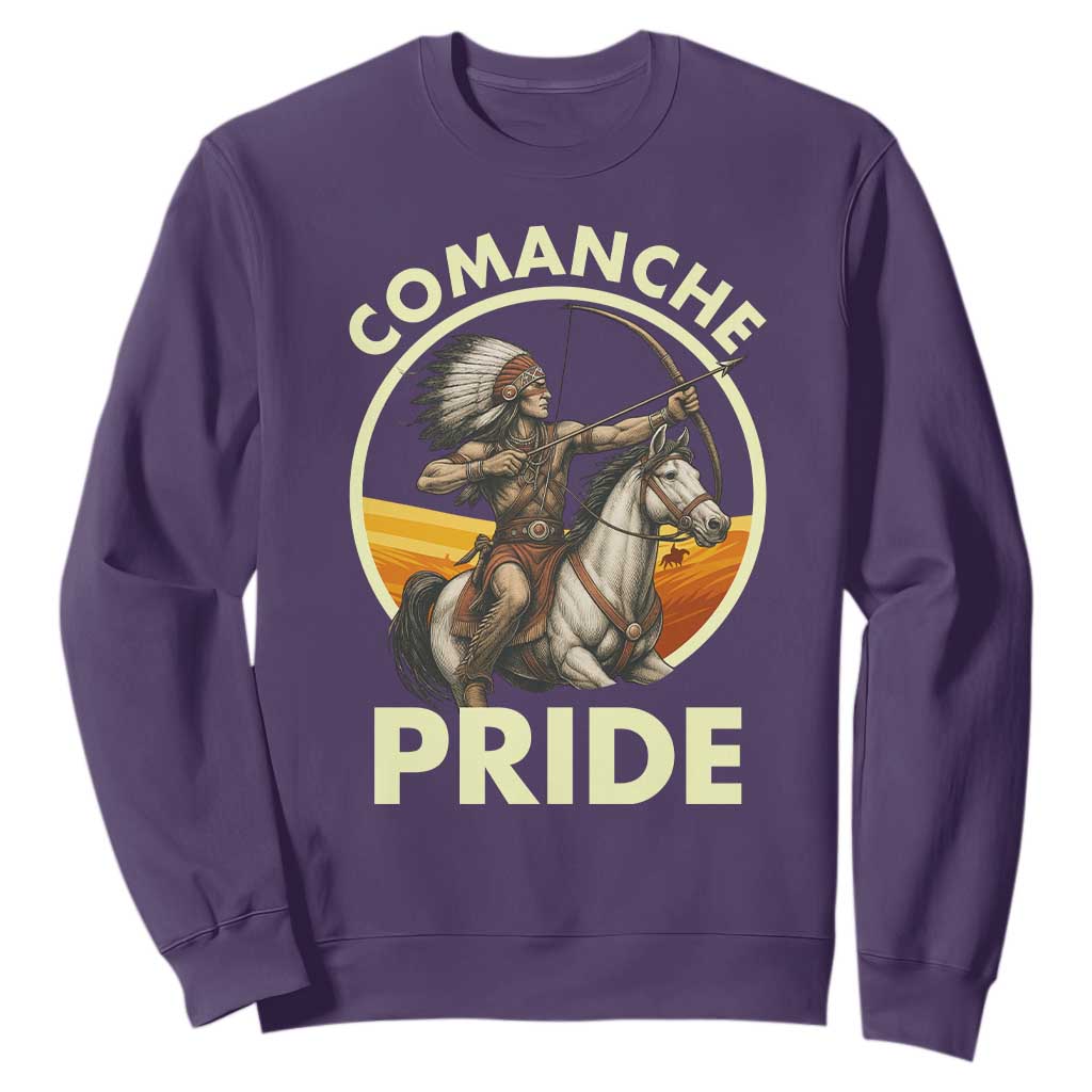 Native American Comanche Pride Indigenous People Day Sweatshirt TS14 Purple Print Your Wear