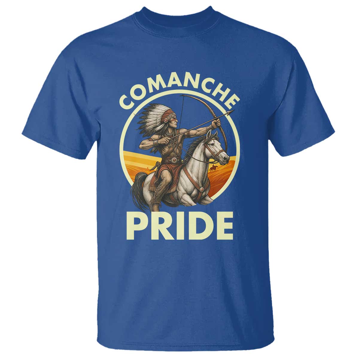 Native American Comanche Pride Indigenous People Day T Shirt TS14 Royal Blue Print Your Wear