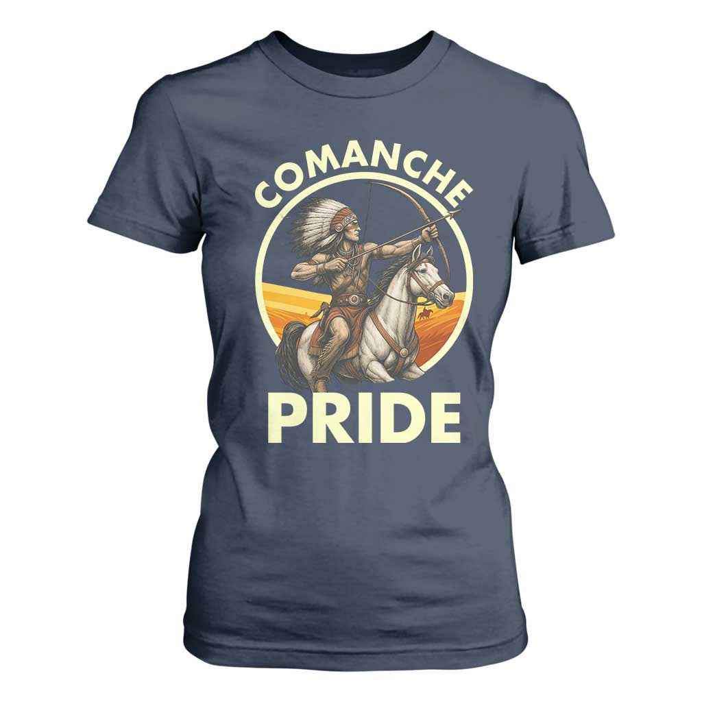 Native American Comanche Pride Indigenous People Day T Shirt For Women TS14 Navy Print Your Wear