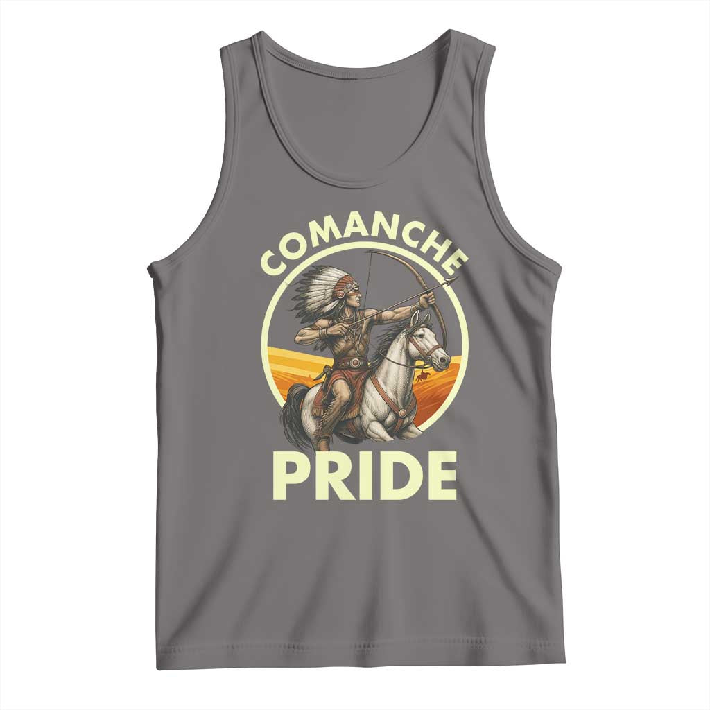 Native American Comanche Pride Indigenous People Day Tank Top TS14 Deep Heather Print Your Wear