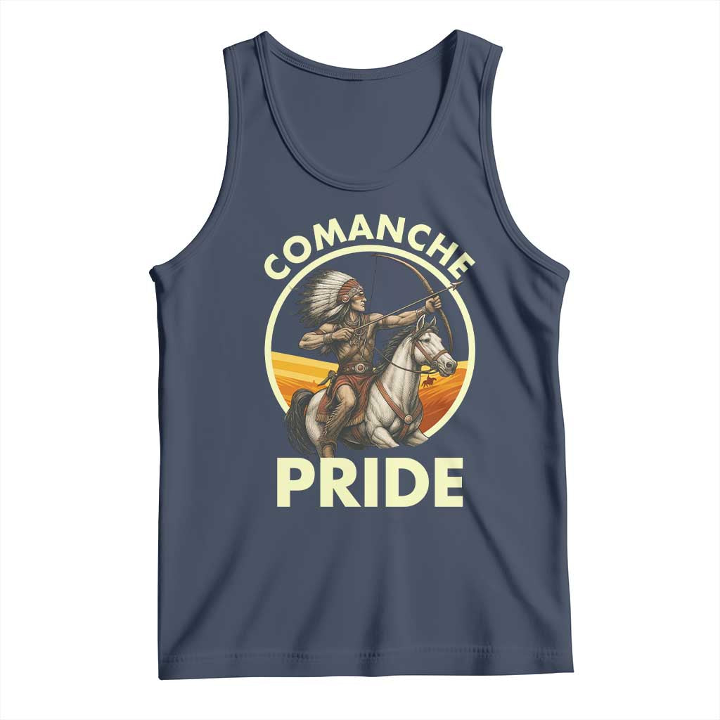 Native American Comanche Pride Indigenous People Day Tank Top TS14 Navy Print Your Wear