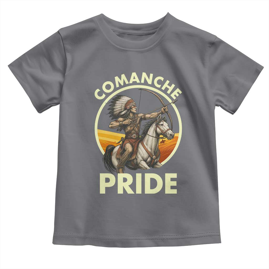 Native American Comanche Pride Indigenous People Day Toddler T Shirt TS14 Charcoal Print Your Wear