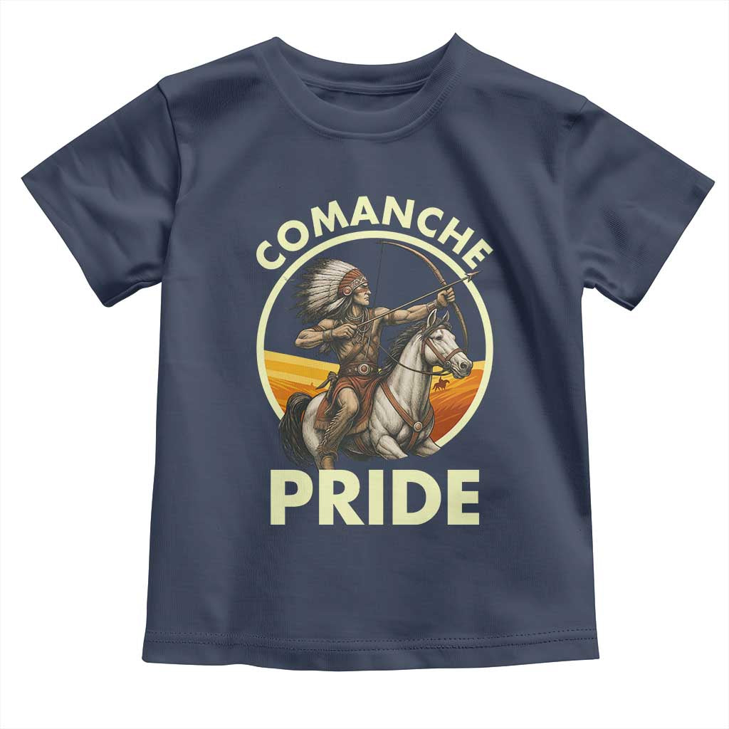 Native American Comanche Pride Indigenous People Day Toddler T Shirt TS14 Navy Print Your Wear