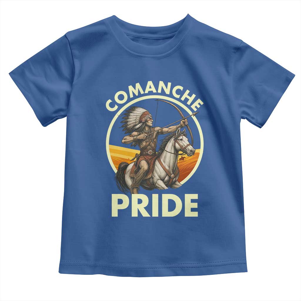 Native American Comanche Pride Indigenous People Day Toddler T Shirt TS14 Royal Blue Print Your Wear