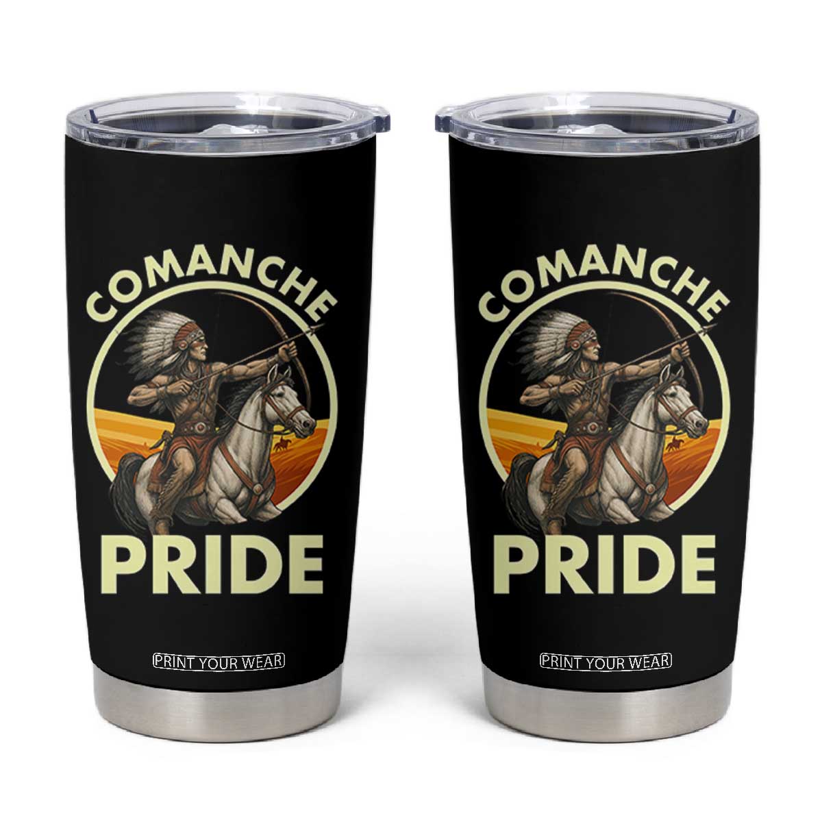 Native American Comanche Pride Indigenous People Day Tumbler Cup TS14 Black Print Your Wear