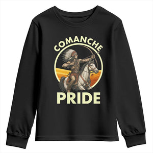 Native American Comanche Pride Indigenous People Day Youth Sweatshirt TS14 Black Print Your Wear