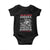 Native American Apache Baby Onesie I Was Not Born In America TS14 Black Print Your Wear