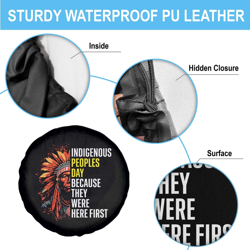 Indigenous Peoples Day Because They Were Here First Spare Tire Cover TS14 Print Your Wear
