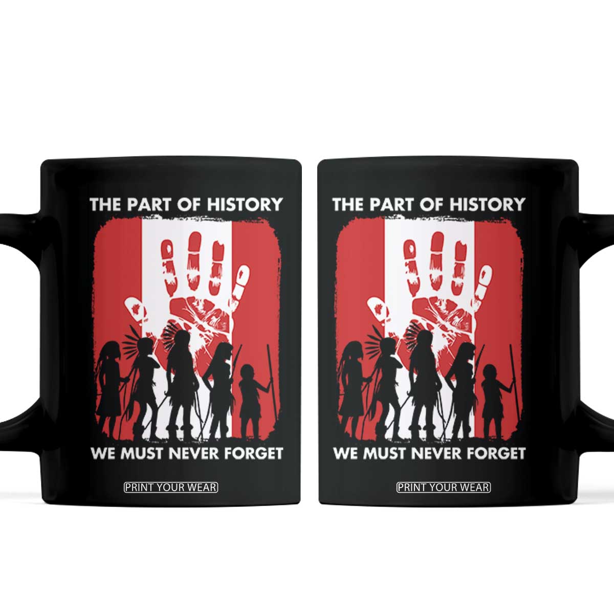 Native American Child Idian Coffee Mug The Part Of History We Must Never Forget TS14 Black Print Your Wear