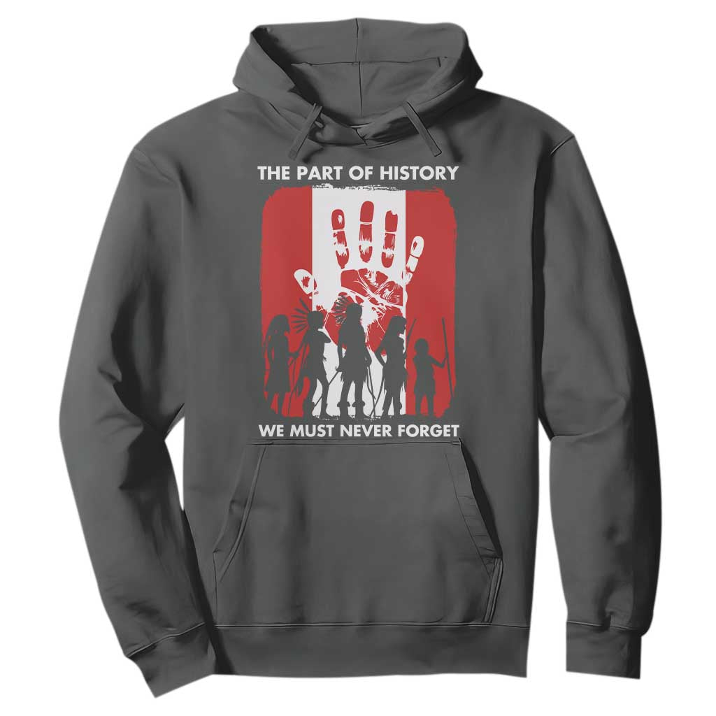 Native American Child Idian Hoodie The Part Of History We Must Never Forget TS14 Dark Heather Print Your Wear