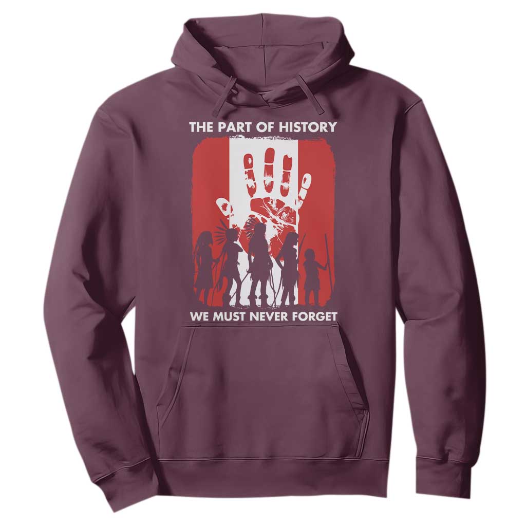 Native American Child Idian Hoodie The Part Of History We Must Never Forget TS14 Maroon Print Your Wear