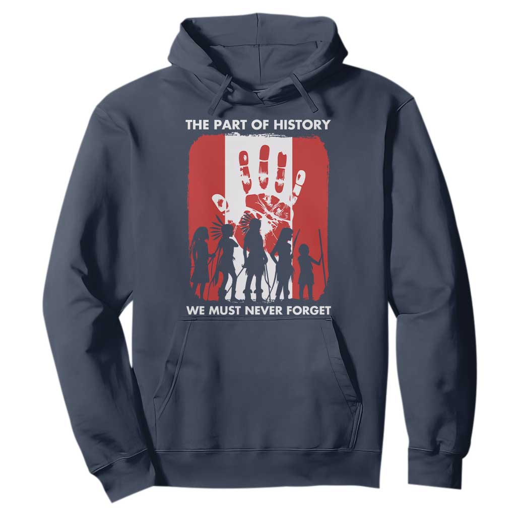 Native American Child Idian Hoodie The Part Of History We Must Never Forget TS14 Navy Print Your Wear